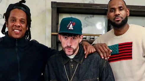 Jay-Z, Bad Bunny y LeBron James (Foto: @uninterrupted)