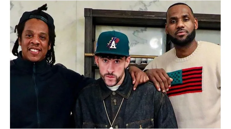 Jay-Z, Bad Bunny y LeBron James (Foto: @uninterrupted)