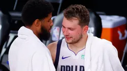 Paul George y Luka Doncic