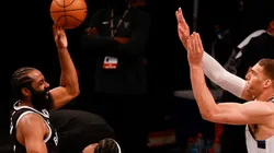 James Harden al momento de la lesión