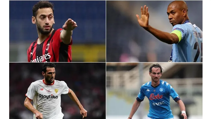 Calhanoglu, Fernandinho, Franco Vázquez y Fabián Ruíz.