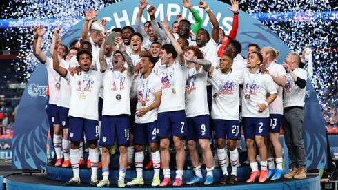 Estados Unidos celebrando Liga de Naciones Concacaf