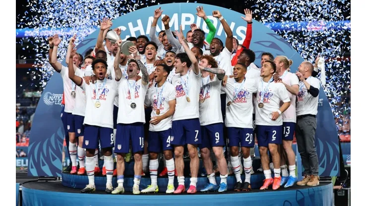 Estados Unidos celebrando Liga de Naciones Concacaf