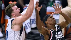 Luka Doncic y Rajon Rondo