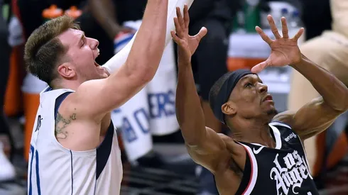 Luka Doncic y Rajon Rondo