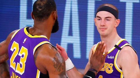 LeBron James y Alex Caruso