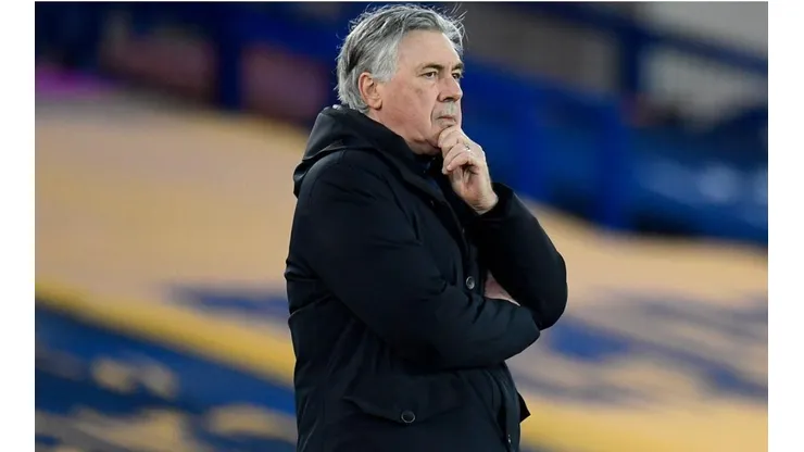 Carlo Ancelotti durante un encuentro de Premier League.