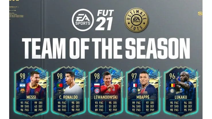 Revelado el Ultimate TOTS de FIFA 21 con los mejores jugadores del año