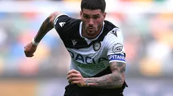 Rodrigo De Paul durante un encuentro con Udinese.