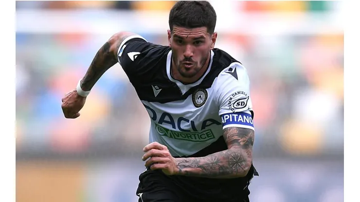 Rodrigo De Paul durante un encuentro con Udinese.