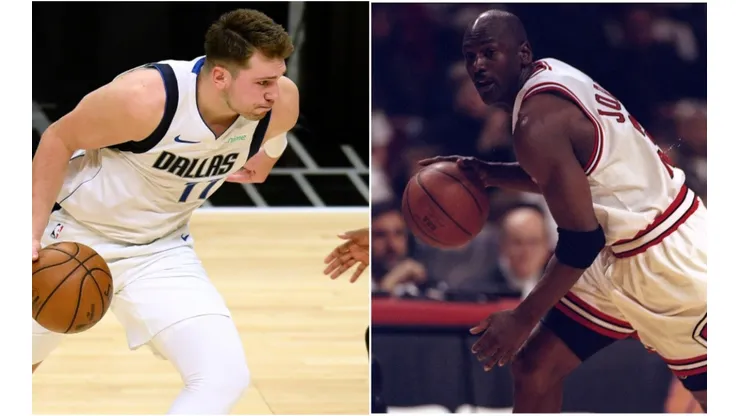 Luka Doncic y Michael Jordan (Fotos: Getty)