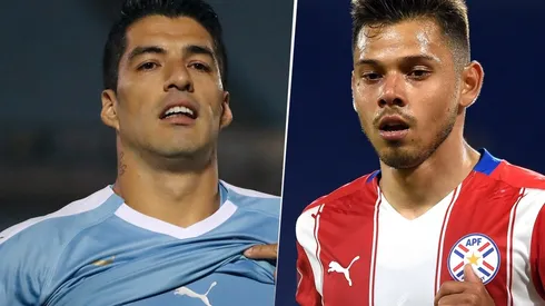 Luis Suárez y Ángel Romero, Eliminatorias a Qatar 2022 (Fotos: Getty Images)