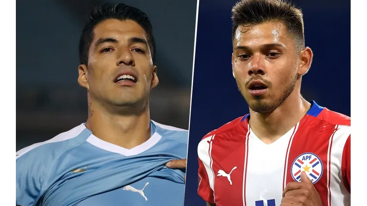 Luis Suárez y Ángel Romero, Eliminatorias a Qatar 2022 (Fotos: Getty Images)