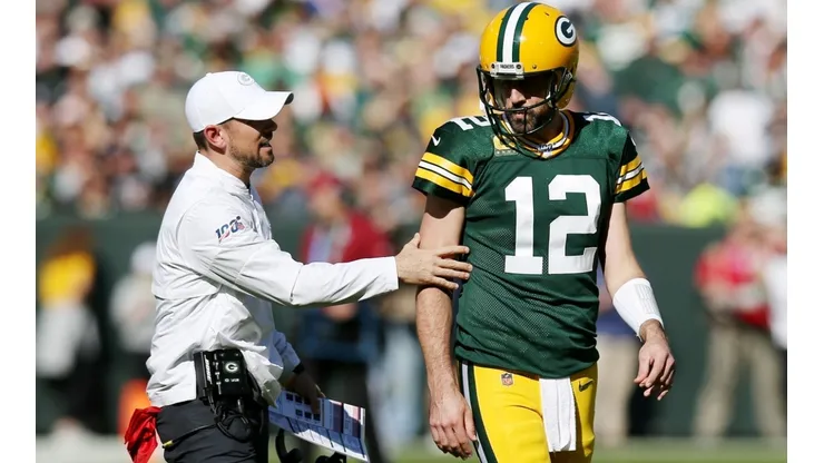 Matt LaFleur y Aaron Rodgers