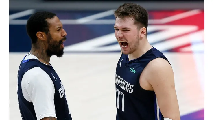 Luka Doncic volvió a cargar con la ofensiva de su equipo (Getty Images)
