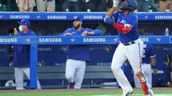 Vladimir Guerrero Jr. celebrando home run con Toronto Blue Jays