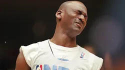 Michael Jordan entrenando en la NBA