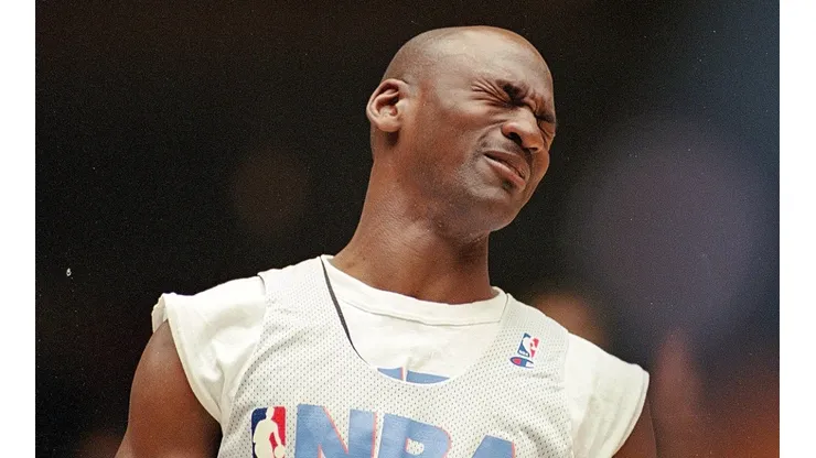 Michael Jordan entrenando en la NBA