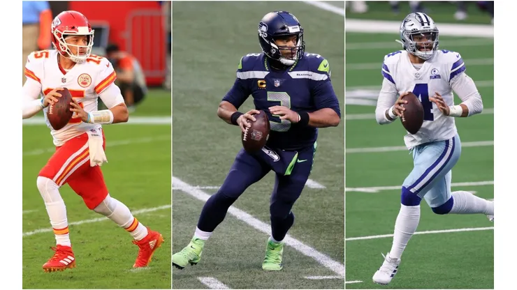 Mahomes, Wilson y Prescott. (Foto: Getty)