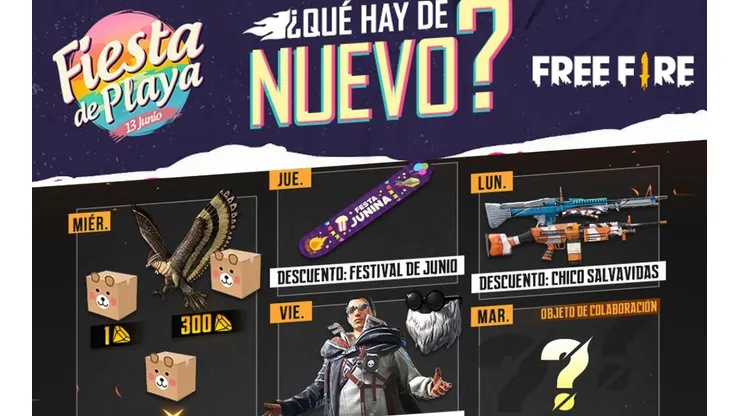 La agenda semanal de Free Fire anticipa una sorpresa de su nueva colaboración