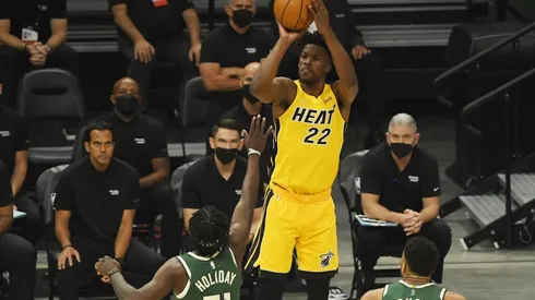 Jimmy Butler en los Playoffs de la NBA. (Foto: Getty)