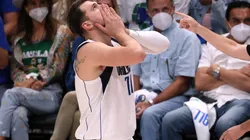 Luka Doncic, Frustrado y dolorido. (Foto: Getty)