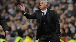 Carlo Ancelotti durante un encuentro con Real Madrid.