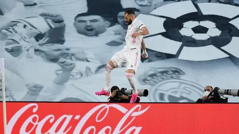 Karim Benzema durante un encuentro con Real Madrid.