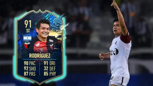 Esta es la carta del Pulga Rodríguez del evento TOTS en el Ultimate Team del FIFA 21