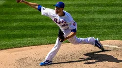 Apenas en el primer inning, deGrom lanzó 10 pitcheos sobre las 100 millas (Getty Images)