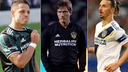 Javier Chicharito Hernández, Guillermo Barros Schelotto y Zlatan Ibrahimovic