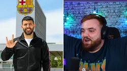 Así reaccionó Ibai al confirmarse el fichaje del Kun Agüero por el Barcelona