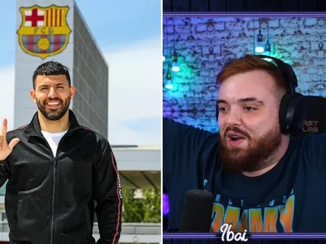 Así reaccionó Ibai al confirmarse el fichaje del Kun Agüero por el Barcelona