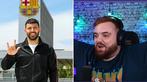 Así reaccionó Ibai al confirmarse el fichaje del Kun Agüero por el Barcelona