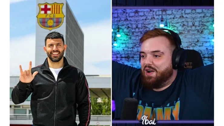 Así reaccionó Ibai al confirmarse el fichaje del Kun Agüero por el Barcelona