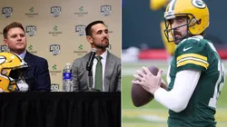 Brian Gutekunst, Matt LaFleur y Aaron Rodgers