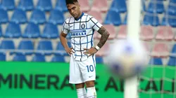 Lautaro Martínez durante un encuentro con Inter de Milan.