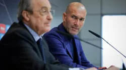 Florentino Pérez y Zinedine Zidane, presidente y entrenador de Real Madrid.