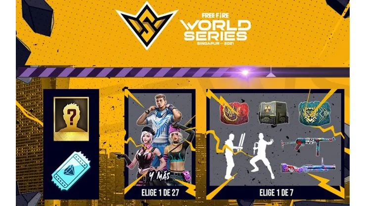 Todas las recompensas y drops de la Free Fire World Series 2021