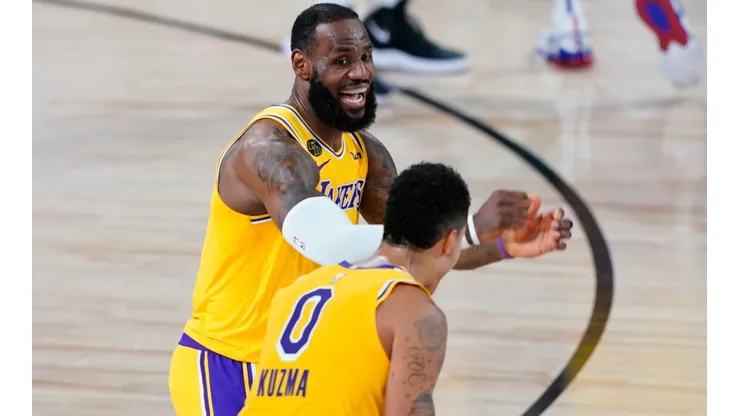 LeBron James y Kyle Kuzma