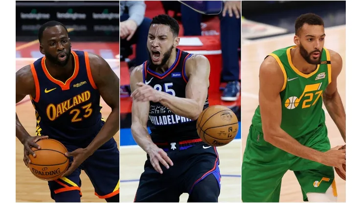 Gree, Simmons y Gobert. (Foto: Getty)