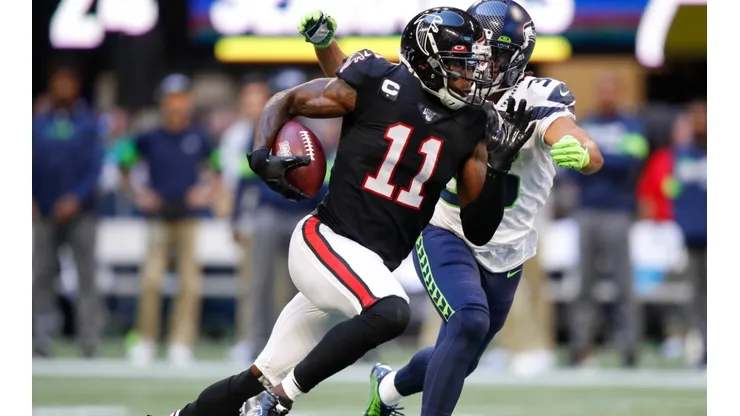 Julio Jones contra Seattle. (Foto: Getty)