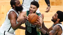 James Harden, Jayson Tatum y Kyrie Irving
