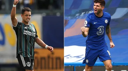 Javier Hernández y Christian Pulisic