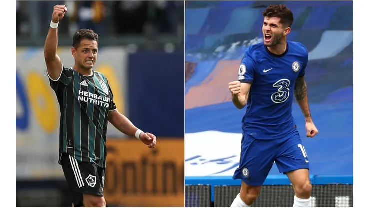 Javier Hernández y Christian Pulisic