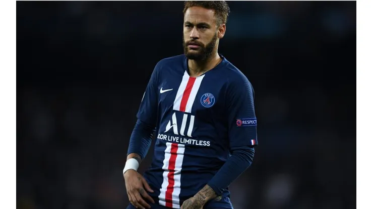 Neymar durante un encuentro con PSG.