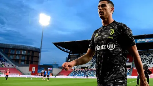 Cristiano Ronaldo durante un entrenamiento con Juventus.