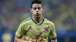 James Rodríguez durante un encuentro con Colombia.