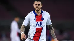 Mauro Icardi durante un encuentro con PSG.