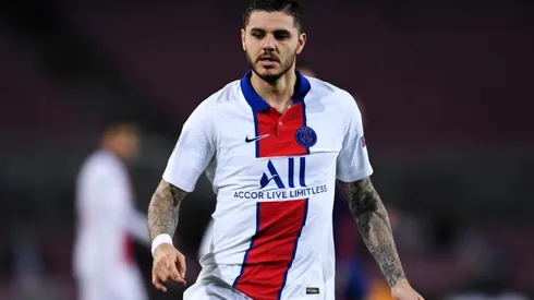 Mauro Icardi durante un encuentro con PSG.
